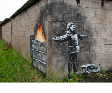 Banksy powrócił! Nowe graffiti w Walii