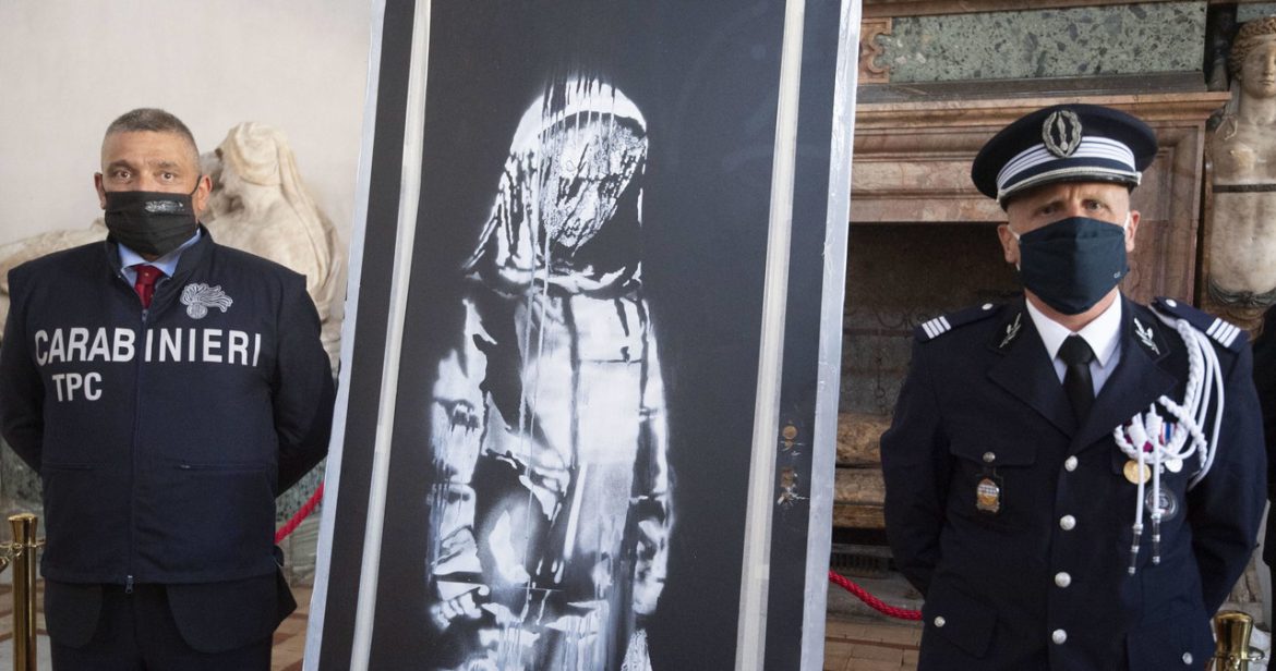 Ukradli pracę Banksy'ego z klubu Bataclan. Złodzieje skazani