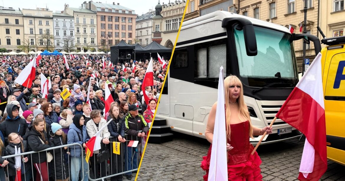 Tłumy na krakowskim Rynku Głównym. IX Ogólnopolskie Śpiewanie Biało-Czerwonych Przebojów z RMF FM za nami